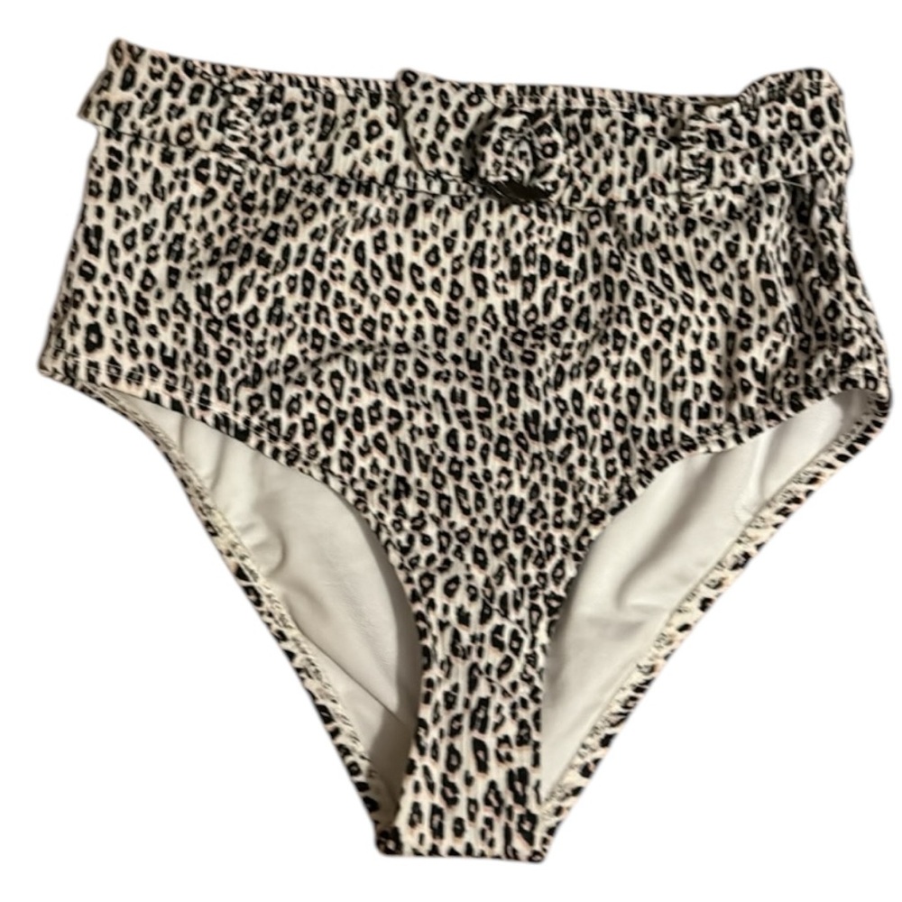 Island Soul Curve Leopard Print Bikini Bottom small‎
